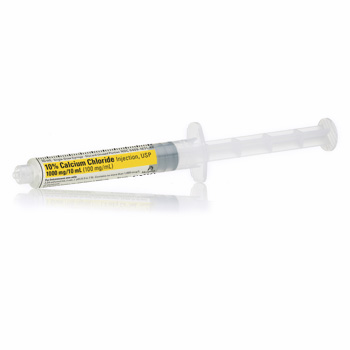 0% Calcium Chloride Injection, USP 100mg/mL Single-Dose Syringe 10/box ...